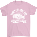 Daddy & Daughters Best Friends Father's Day Mens T-Shirt Cotton Gildan Light Pink