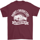 Daddy & Daughters Best Friends Father's Day Mens T-Shirt Cotton Gildan Maroon