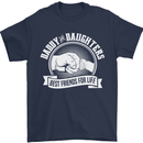 Daddy & Daughters Best Friends Father's Day Mens T-Shirt Cotton Gildan Navy Blue