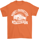 Daddy & Daughters Best Friends Father's Day Mens T-Shirt Cotton Gildan Orange