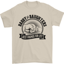 Daddy & Daughters Best Friends Father's Day Mens T-Shirt Cotton Gildan Sand