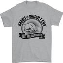 Daddy & Daughters Best Friends Father's Day Mens T-Shirt Cotton Gildan Sports Grey