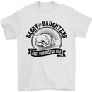 Daddy & Daughters Best Friends Father's Day Mens T-Shirt Cotton Gildan White