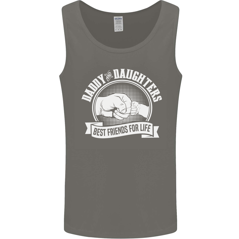 Daddy & Daughters Best Friends Father's Day Mens Vest Tank Top Charcoal