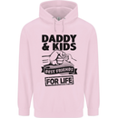 Daddy & Kids Best Friends Father's Day Childrens Kids Hoodie Light Pink