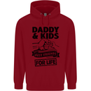 Daddy & Kids Best Friends Father's Day Childrens Kids Hoodie Red