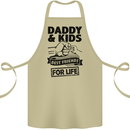 Daddy & Kids Best Friends Father's Day Cotton Apron 100% Organic Khaki