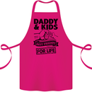 Daddy & Kids Best Friends Father's Day Cotton Apron 100% Organic Pink