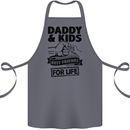 Daddy & Kids Best Friends Father's Day Cotton Apron 100% Organic Steel