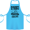 Daddy & Kids Best Friends Father's Day Cotton Apron 100% Organic Turquoise