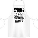 Daddy & Kids Best Friends Father's Day Cotton Apron 100% Organic White