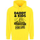 Daddy & Kids Best Friends Father's Day Mens 80% Cotton Hoodie Yellow