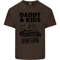 Daddy & Kids Best Friends Father's Day Mens Cotton T-Shirt Tee Top Dark Chocolate