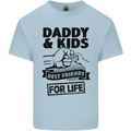 Daddy & Kids Best Friends Father's Day Mens Cotton T-Shirt Tee Top Light Blue