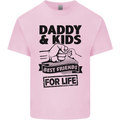 Daddy & Kids Best Friends Father's Day Mens Cotton T-Shirt Tee Top Light Pink