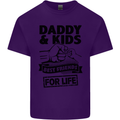 Daddy & Kids Best Friends Father's Day Mens Cotton T-Shirt Tee Top Purple