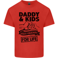Daddy & Kids Best Friends Father's Day Mens Cotton T-Shirt Tee Top Red