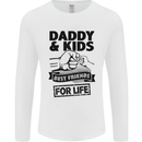 Daddy & Kids Best Friends Father's Day Mens Long Sleeve T-Shirt White