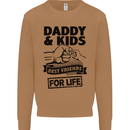 Daddy & Kids Best Friends Father's Day Mens Sweatshirt Jumper Caramel Latte