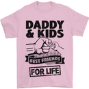 Daddy & Kids Best Friends Father's Day Mens T-Shirt Cotton Gildan Light Pink