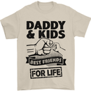 Daddy & Kids Best Friends Father's Day Mens T-Shirt Cotton Gildan Sand