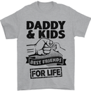 Daddy & Kids Best Friends Father's Day Mens T-Shirt Cotton Gildan Sports Grey