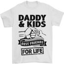 Daddy & Kids Best Friends Father's Day Mens T-Shirt Cotton Gildan White