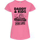 Daddy & Kids Best Friends Father's Day Womens Petite Cut T-Shirt Azalea
