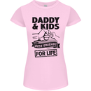 Daddy & Kids Best Friends Father's Day Womens Petite Cut T-Shirt Light Pink