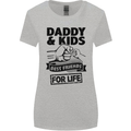Daddy & Kids Best Friends Father's Day Womens Wider Cut T-Shirt Sports Grey