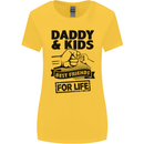 Daddy & Kids Best Friends Father's Day Womens Wider Cut T-Shirt Yellow