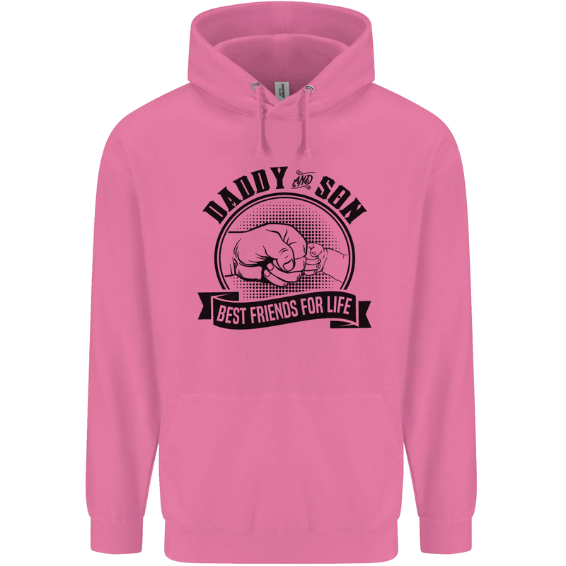 Daddy & Son Best FriendsFather's Day Childrens Kids Hoodie Azalea