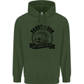 Daddy & Son Best FriendsFather's Day Childrens Kids Hoodie Forest Green