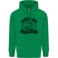 Daddy & Son Best FriendsFather's Day Childrens Kids Hoodie Irish Green
