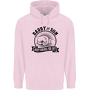 Daddy & Son Best FriendsFather's Day Childrens Kids Hoodie Light Pink