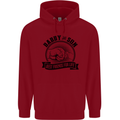 Daddy & Son Best FriendsFather's Day Childrens Kids Hoodie Red