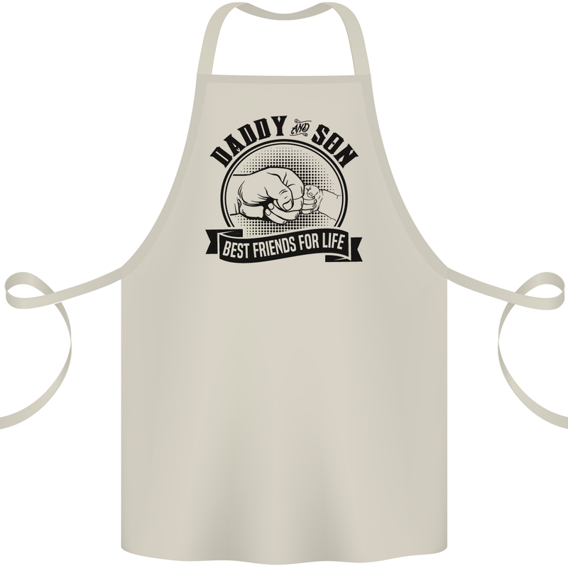 Daddy & Son Best FriendsFather's Day Cotton Apron 100% Organic Natural
