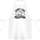 Daddy & Son Best FriendsFather's Day Cotton Apron 100% Organic White