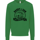 Daddy & Son Best FriendsFather's Day Kids Sweatshirt Jumper Irish Green