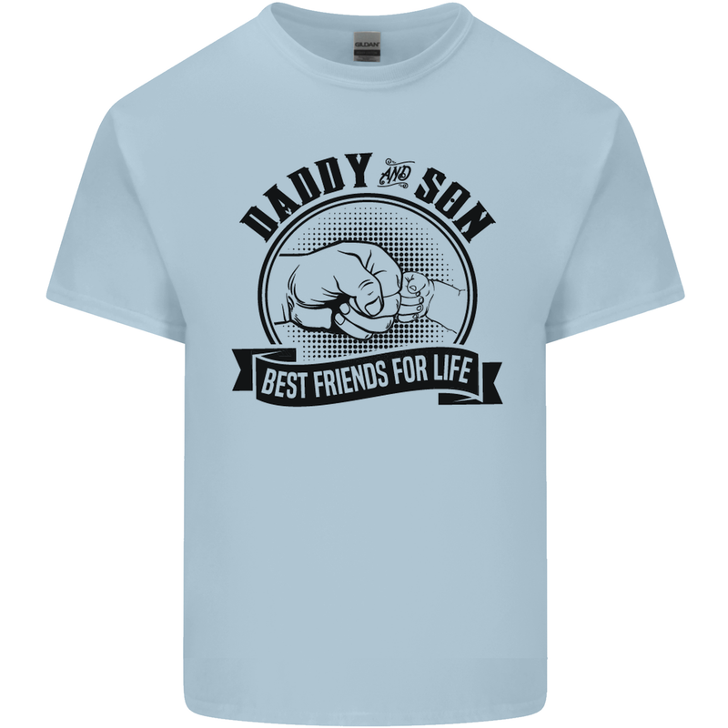 Daddy & Son Best FriendsFather's Day Kids T-Shirt Childrens Light Blue