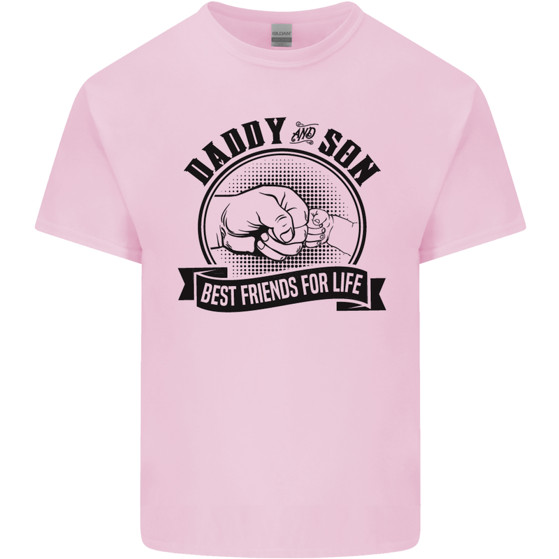 Daddy & Son Best FriendsFather's Day Kids T-Shirt Childrens Light Pink