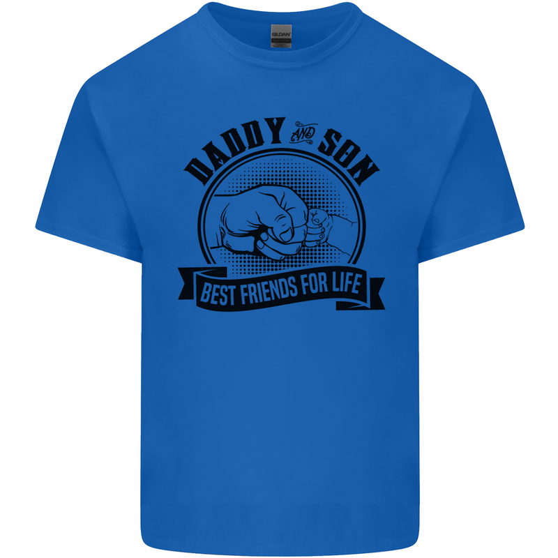 Daddy & Son Best FriendsFather's Day Kids T-Shirt Childrens Royal Blue
