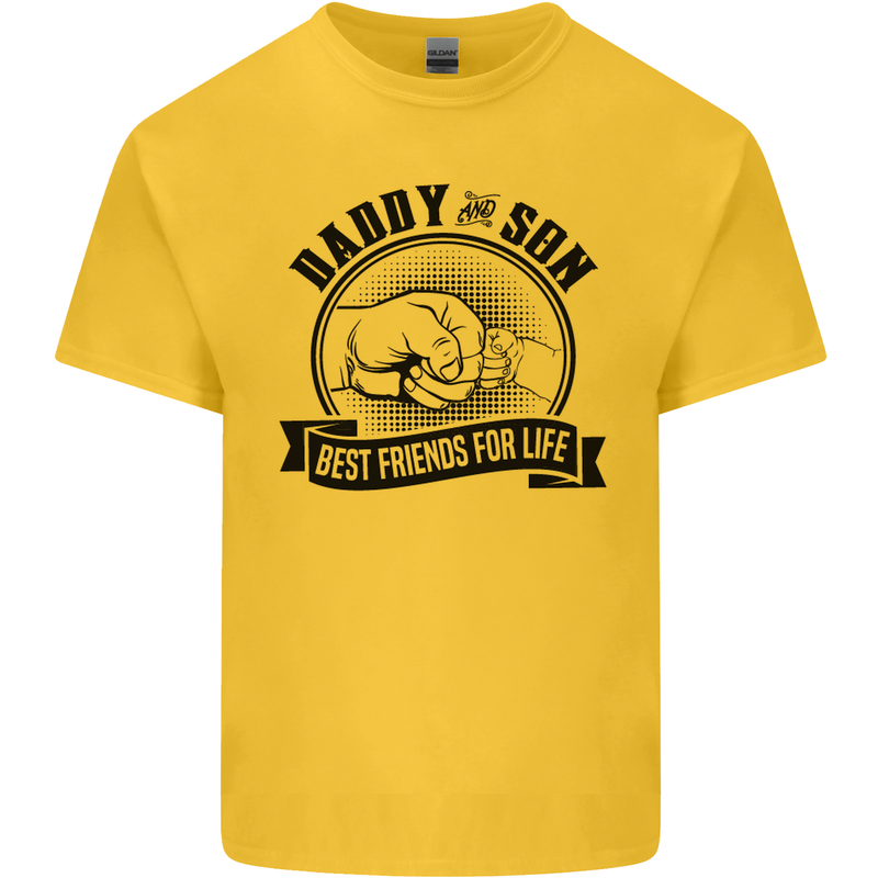 Daddy & Son Best FriendsFather's Day Kids T-Shirt Childrens Yellow