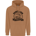 Daddy & Son Best FriendsFather's Day Mens 80% Cotton Hoodie Caramel Latte