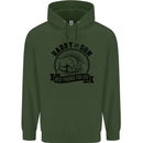 Daddy & Son Best FriendsFather's Day Mens 80% Cotton Hoodie Forest Green