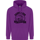 Daddy & Son Best FriendsFather's Day Mens 80% Cotton Hoodie Purple