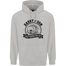 Daddy & Son Best FriendsFather's Day Mens 80% Cotton Hoodie Sports Grey