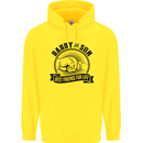Daddy & Son Best FriendsFather's Day Mens 80% Cotton Hoodie Yellow