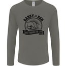 Daddy & Son Best FriendsFather's Day Mens Long Sleeve T-Shirt Charcoal