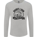 Daddy & Son Best FriendsFather's Day Mens Long Sleeve T-Shirt Sports Grey
